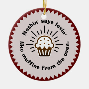 Ornamento De Cerâmica Muffins da Ornação de Forno