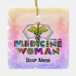 Ornamento De Cerâmica Mulher da medicina