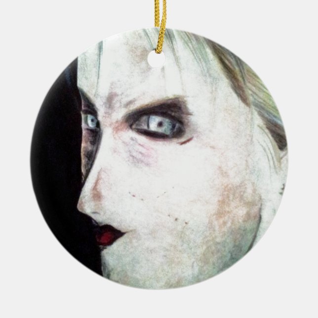 Ornamento De Cerâmica Mulher irritada FEIA (Frente)