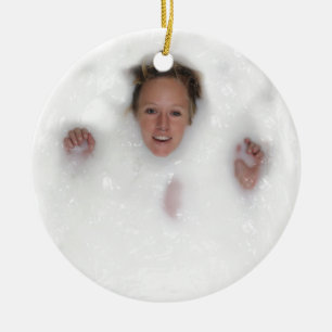 Ornamento De Cerâmica Mulher no Leite