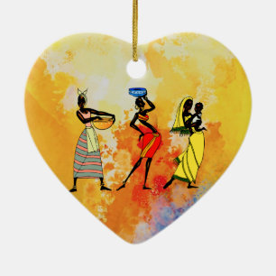 Ornamento De Cerâmica Mulheres da África