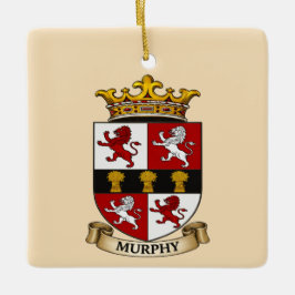 Ornamento De Cerâmica Murphy Family Coat of Arms Ornament