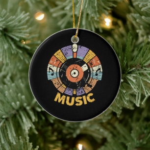 Ornamento De Cerâmica música clássica retrô