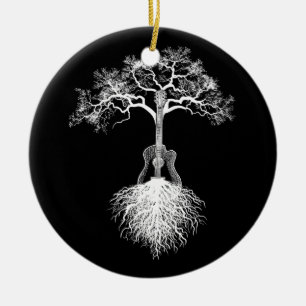 Ornamento De Cerâmica Música musical da Nature Tree Player de Violão Acú