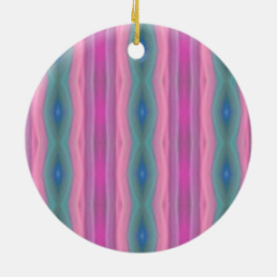 Ornamento De Cerâmica Música rosa