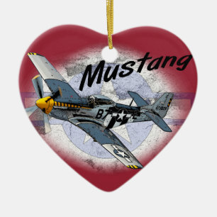 Ornamento De Cerâmica Mustang P51