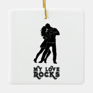 Ornamento De Cerâmica My Love Rocks - Dancing Couple