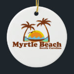 Ornamento De Cerâmica Myrtle Beach.<br><div class="desc">Myrtle Beach South Carolina.</div>