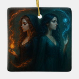 Ornamento De Cerâmica Mystic Duality