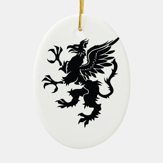 Ornamento De Cerâmica Mythological dragon (Frente)