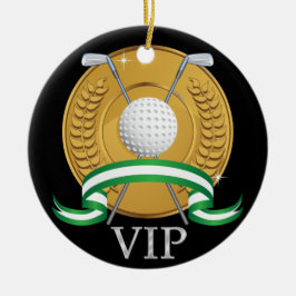 Ornamento De Cerâmica Nº 2 do VIP Golf Ornament - SRF