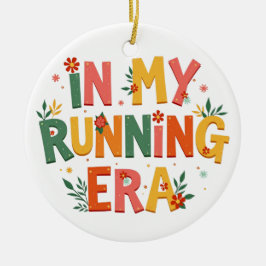 Ornamento De Cerâmica Na minha época de corrida, o engraçado presente pa