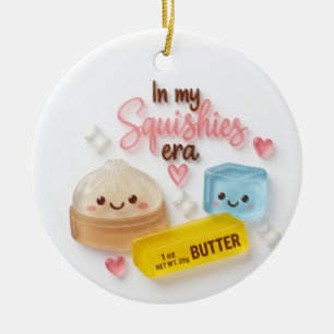 Ornamento De Cerâmica Na Minha Era Squishies Adorno de Comida Kawaii 3D