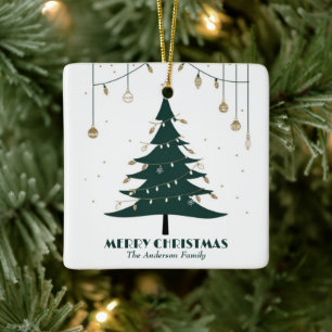Ornamento De Cerâmica Na moda de Natal Moderno Minimalista Não Foto