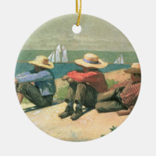 Ornamento De Cerâmica Na praia, 1875 (w/c)