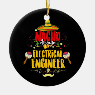 Ornamento De Cerâmica Nacho Média Mexicana de Engenheiros Elétricos Cinc