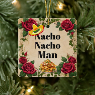 Ornamento De Cerâmica Nacho Nacho Man Cerâmica Ornament