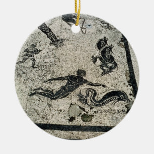Ornamento De Cerâmica Nadando com os golfinhos, do Frigidarium o
