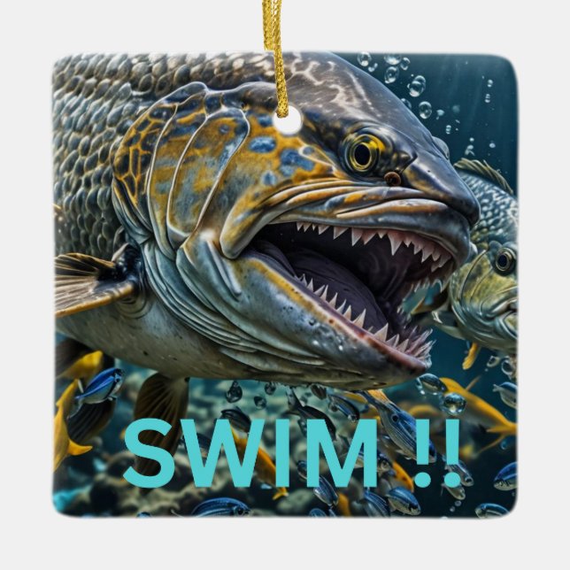 Ornamento De Cerâmica Nadar!! (Frente)