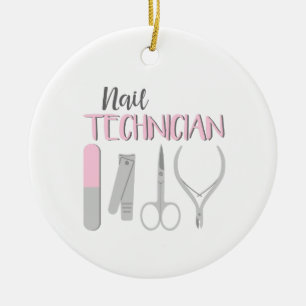 Ornamento De Cerâmica Nail Technician