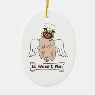 Ornamento De Cerâmica Não foi uma citação engraçada do meu anjo