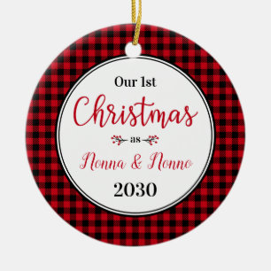 Ornamento De Cerâmica Não Foto de Natal de 1rua