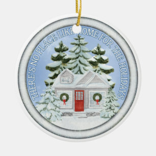Ornamento De Cerâmica Não há lugar como casa para os feriados