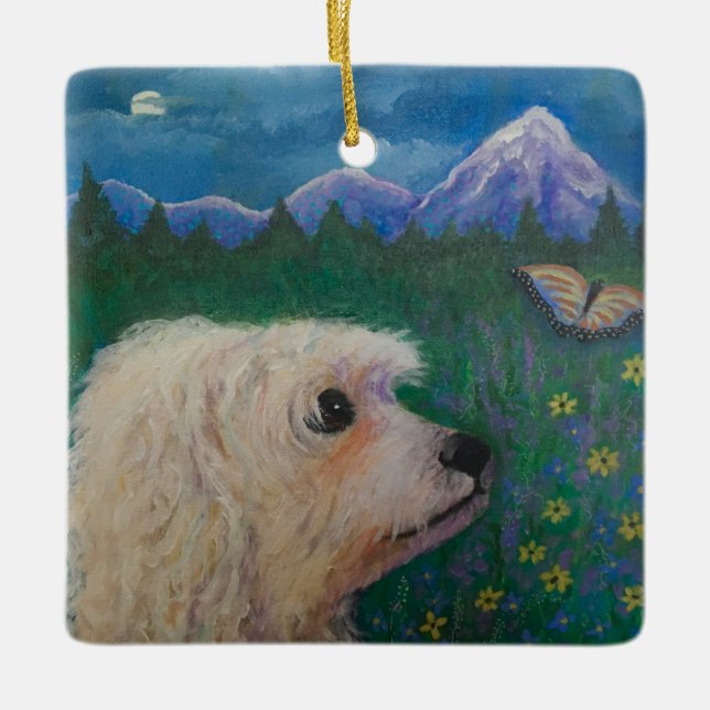 Ornamento De Cerâmica Não me esqueça (Frente)