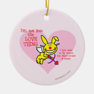 Ornamento De Cerâmica Não na coisa do amor