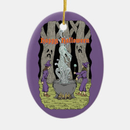 Ornamento De Cerâmica Não o Que Eles Esperavam Feliz Halloween