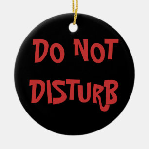 Ornamento De Cerâmica Não perturbe vindo no gancho de porta