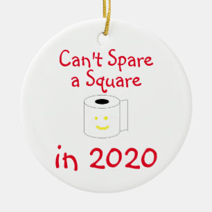 Ornamento De Cerâmica Não posso poupar uma praça no Natal de 2020