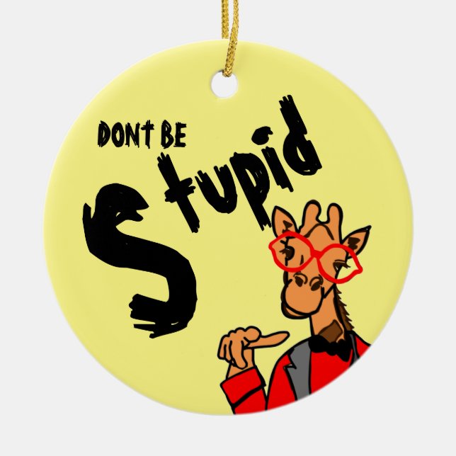 Ornamento De Cerâmica não seja (Frente)