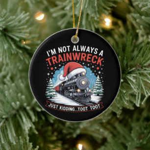 Ornamento De Cerâmica Não Sou Sempre Um Desastre Divertido Natal Toot