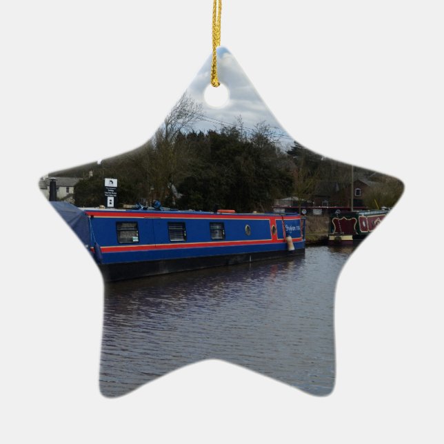 Ornamento De Cerâmica Narrowboats (Frente)