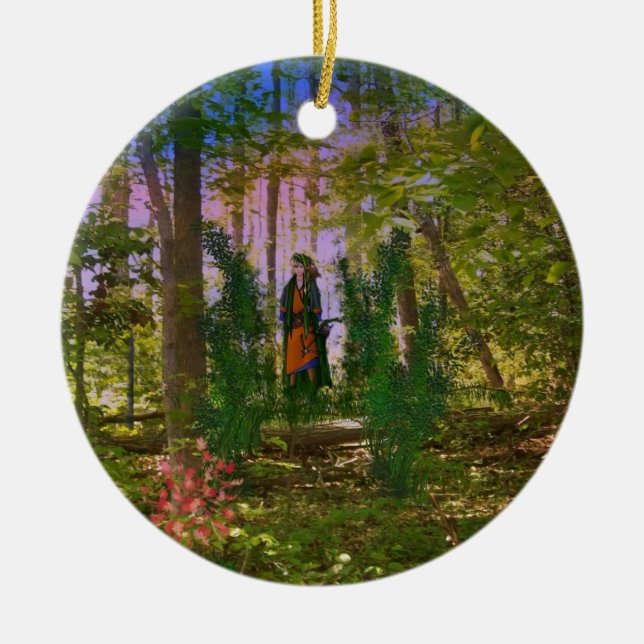 Ornamento De Cerâmica Nas madeiras (Frente)