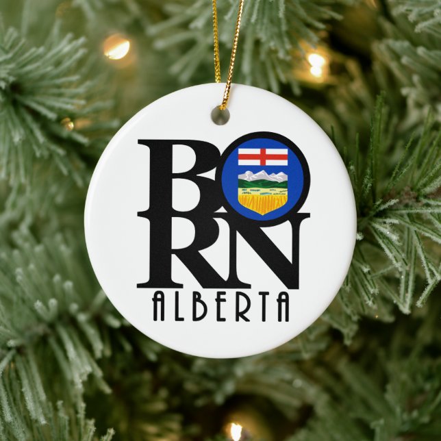 Ornamento De Cerâmica NASCER Alberta Canada (Árvore)