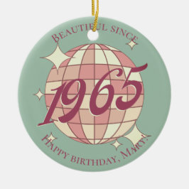 Ornamento De Cerâmica Nascer de Vintage em 1965, 60º aniversário