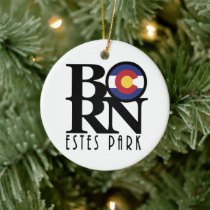 Ornamento De Cerâmica NASCER Estes Park Colorado