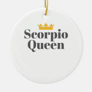 Ornamento De Cerâmica Nascer para mulheres novembro outubro Scorpio Quee