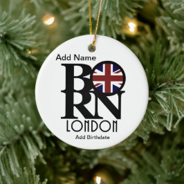 Ornamento De Cerâmica Nascer personalizável Londres Cerâmica Ornament