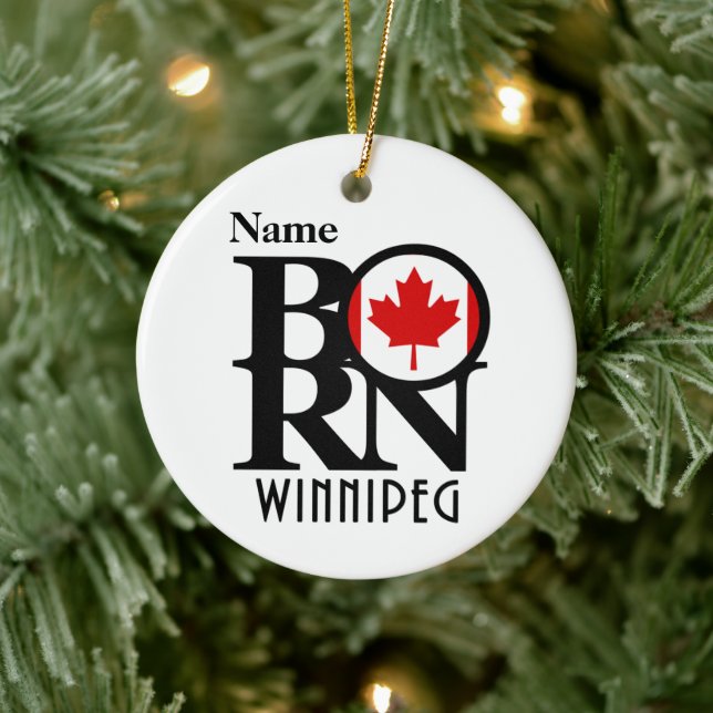 Ornamento De Cerâmica NASCER Winnipeg (Árvore)
