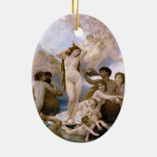 Ornamento De Cerâmica Nascimento de Vênus por William-Adolphe Bouguereau