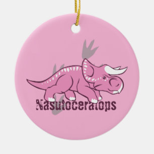 Ornamento De Cerâmica Nasutoceratops bonito
