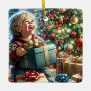 Ornamento De Cerâmica Natais vintages Eve Joy Personalizados