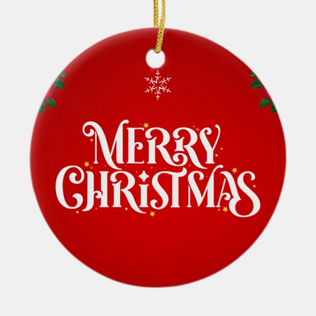 Ornamento De Cerâmica Natal 13 (Frente)