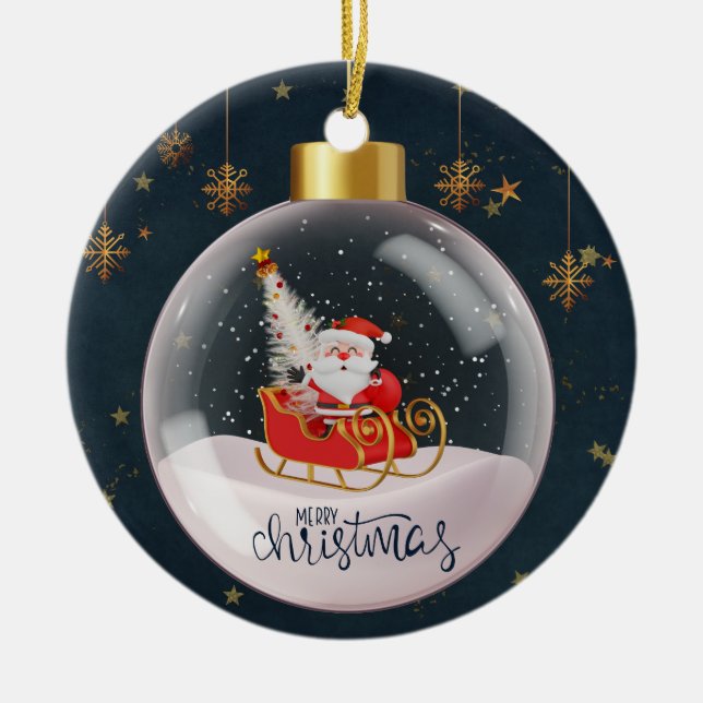 Ornamento De Cerâmica Natal 2 (Frente)