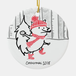 Ornamento De Cerâmica Natal 2018