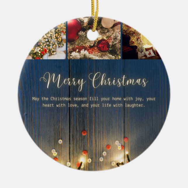 Ornamento De Cerâmica Natal 24 (Frente)