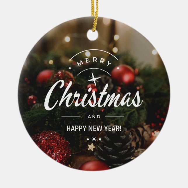 Ornamento De Cerâmica Natal 5 (Frente)